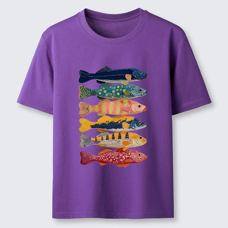 Tokyo-Tiger Colorful Fish Art Collection Classic T-Shirt