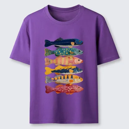 Tokyo-Tiger Colorful Fish Art Collection Classic T-Shirt