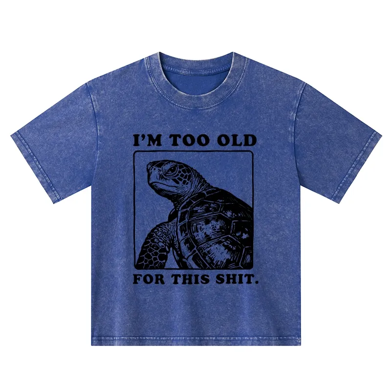 Tokyo-Tiger Turtle I Quit Meme Energy Washed T-Shirt