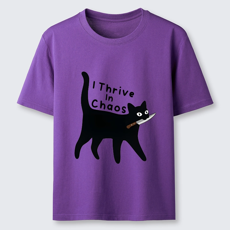 Tokyo-Tiger Chaotic Black Cat With Knife Classic T-Shirt