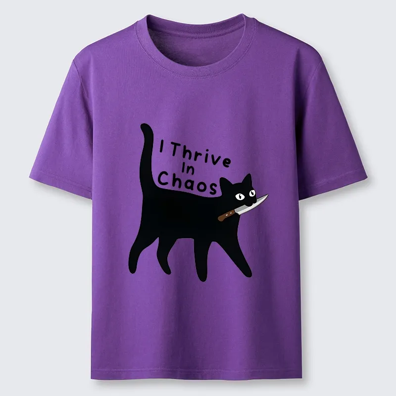 Tokyo-Tiger Chaotic Black Cat With Knife Classic T-Shirt