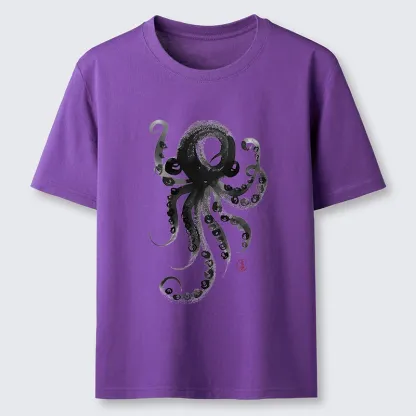 Tokyo-Tiger Japanese Ink Octopus Art Classic T-Shirt