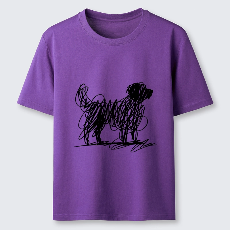 Tokyo-Tiger Scribble Dog Art Funny Vibe Classic T-Shirt
