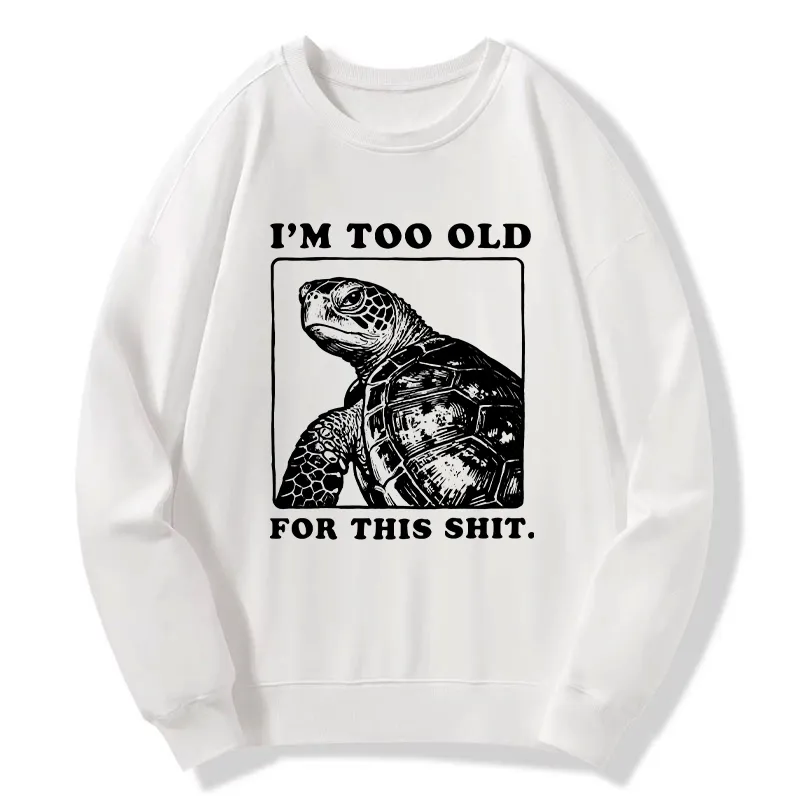 Tokyo-Tiger Turtle I Quit Meme Energy Classic Sweatshirt Sale