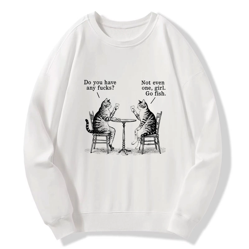 Tokyo-Tiger Cat Poker Night Classic Sweatshirt