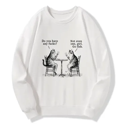 Tokyo-Tiger Cat Poker Night Classic Sweatshirt
