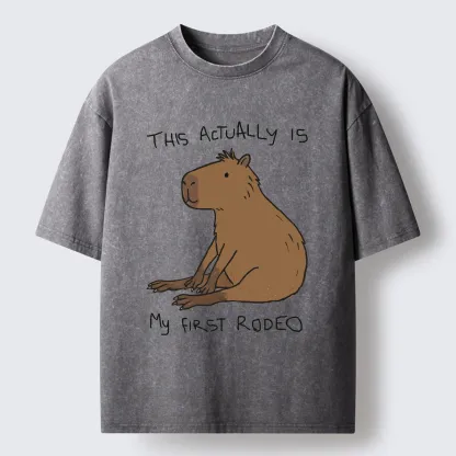 Tokyo-Tiger First Rodeo Capybara Washed T-Shirt