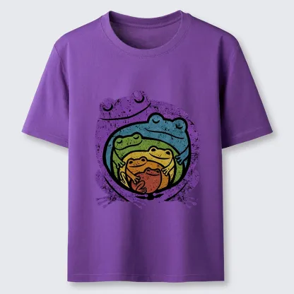 Tokyo-Tiger Rainbow Frogs Hugging Classic T-Shirt