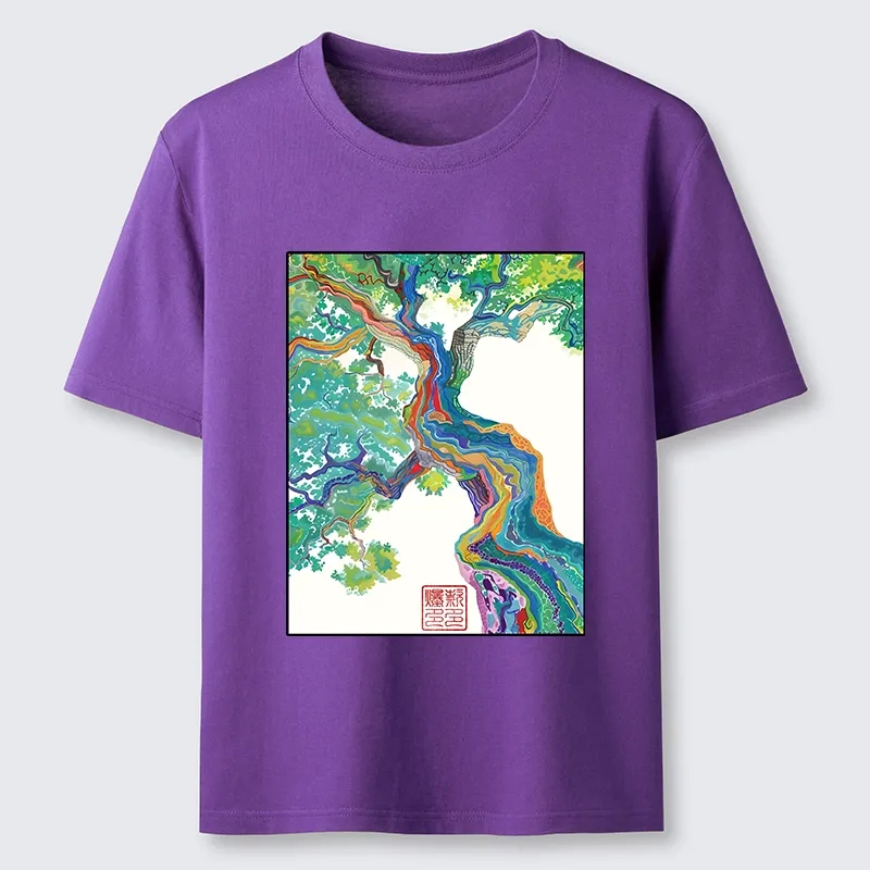 Tokyo-Tiger Colorful Magic Tree Classic T-Shirt