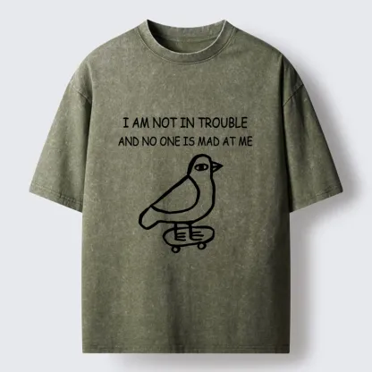 Tokyo-Tiger Bird Pretends It Did Nothing Wrong Washed T-Shirt