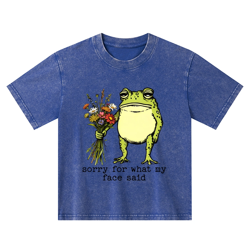 Tokyo-Tiger Frog Sorry Mode Activated Washed T-Shirt