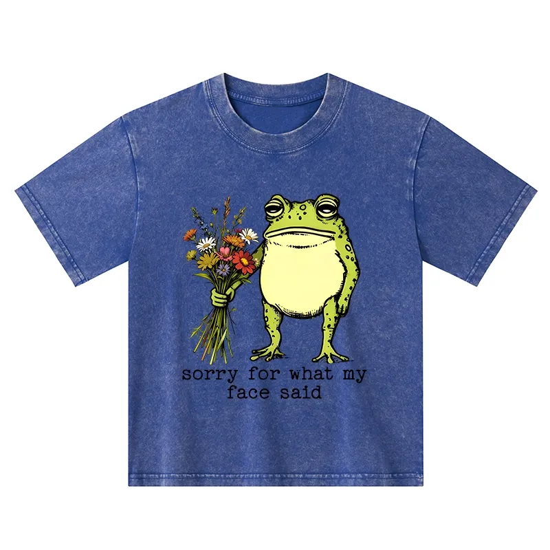 Tokyo-Tiger Frog Sorry Mode Activated Washed T-Shirt