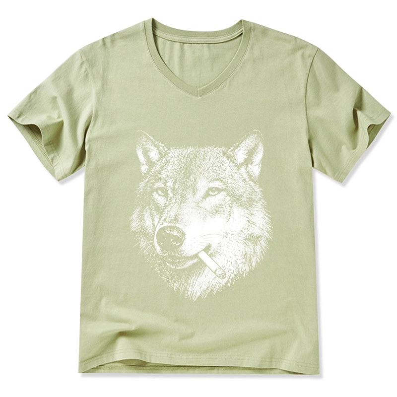 Tokyo-Tiger Cool Wolf Meme Bad Decisions Pending V-Neck Classic T-Shirt