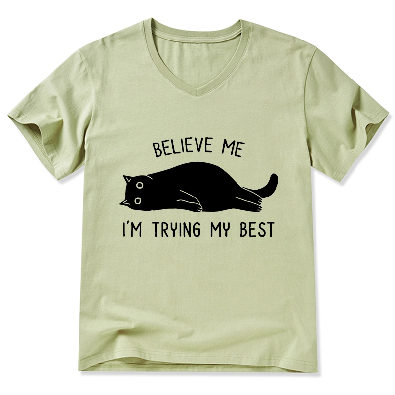 Tokyo-Tiger When Life Is Hard Nap First V-Neck Classic T-Shirt