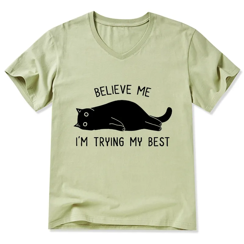 Tokyo-Tiger When Life Is Hard Nap First V-Neck Classic T-Shirt