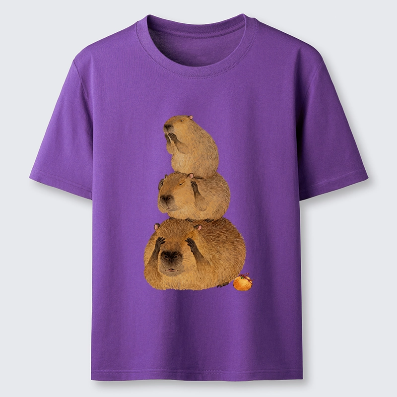 Tokyo-Tiger Capybara Hear No Evil Meme Classic T-Shirt