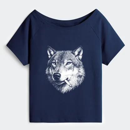 Tokyo-Tiger Cool Wolf Meme Bad Decisions Pending Shoulder T-Shirt