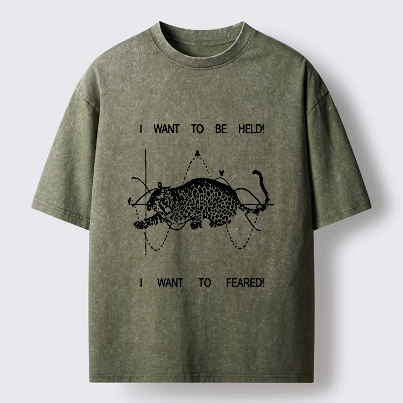 Tokyo-Tiger Relatable Cat Contradiction Meme Washed T-Shirt