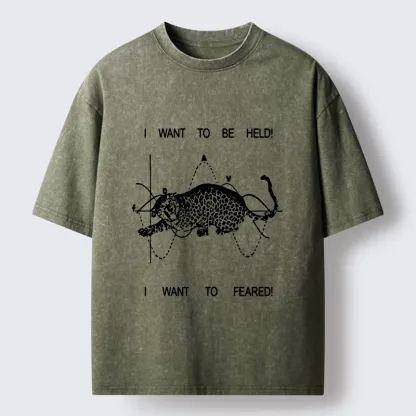 Tokyo-Tiger Relatable Cat Contradiction Meme Washed T-Shirt