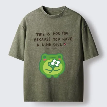 Tokyo-Tiger Cute Frog Has A Nice Gift Washed T-Shirt