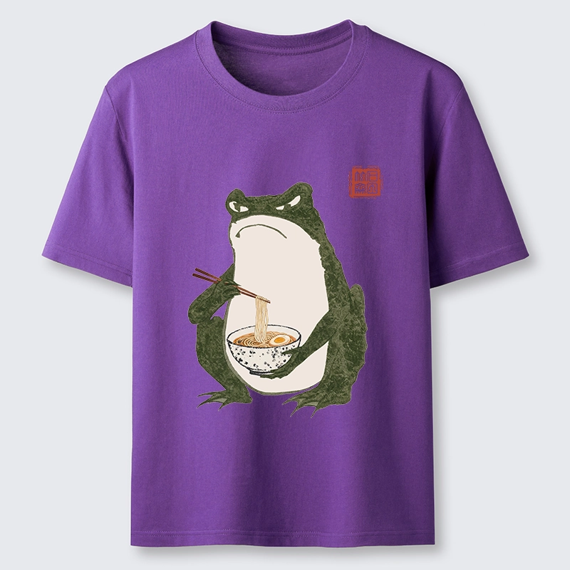 Tokyo-Tiger Grumpy Frog Loves Ramen Classic T-Shirt