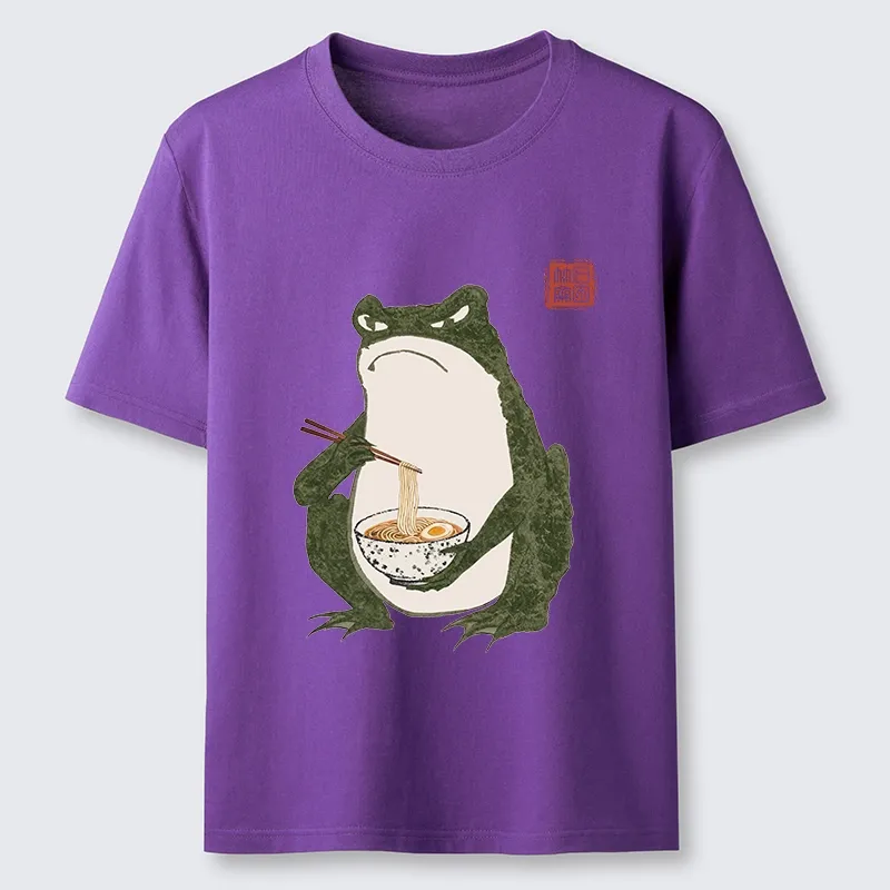 Tokyo-Tiger Grumpy Frog Loves Ramen Classic T-Shirt