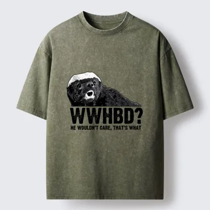 Tokyo-Tiger What Would Honey Badger Do Washed T-Shirt