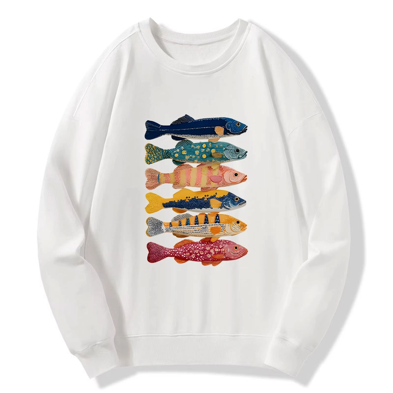 Tokyo-Tiger Colorful Fish Art Collection Classic Sweatshirt