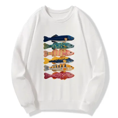 Tokyo-Tiger Colorful Fish Art Collection Classic Sweatshirt