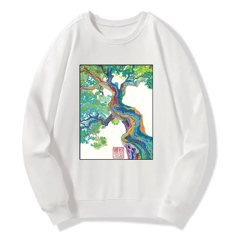 Tokyo-Tiger Colorful Magic Tree Classic Sweatshirt Sale