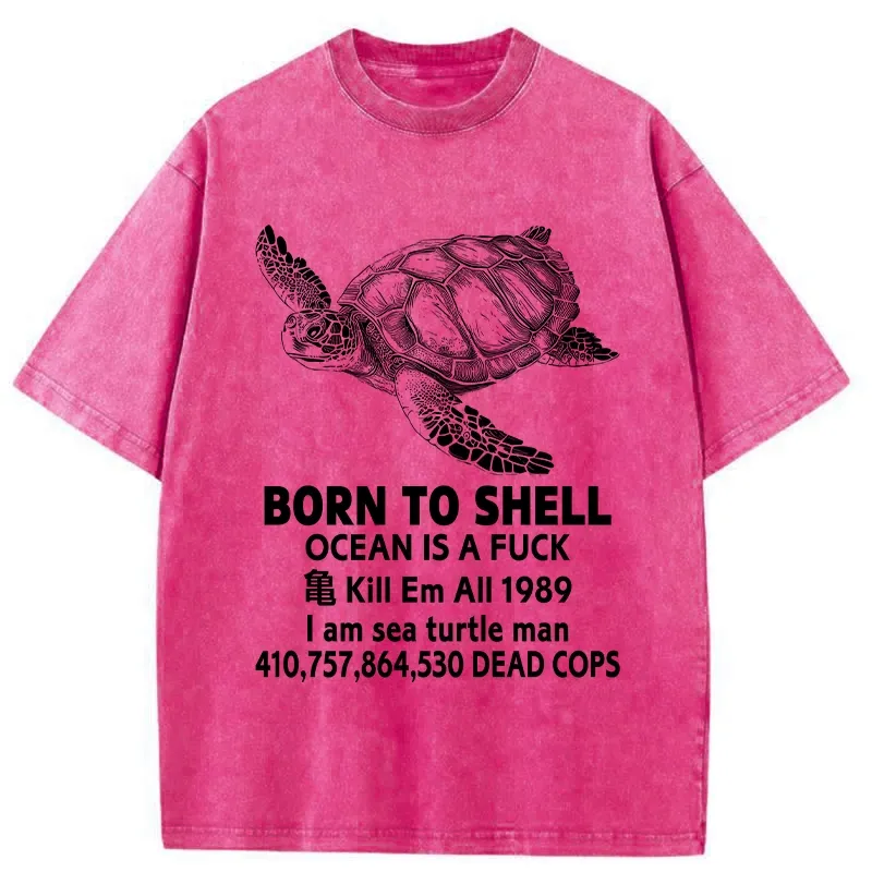Tokyo-Tiger Born To Shell Washed T-Shirt
