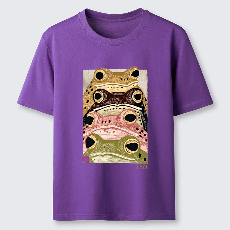 Tokyo-Tiger Whimsical Multi Colored Frog Art Classic T-Shirt