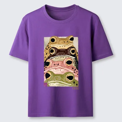 Tokyo-Tiger Whimsical Multi Colored Frog Art Classic T-Shirt
