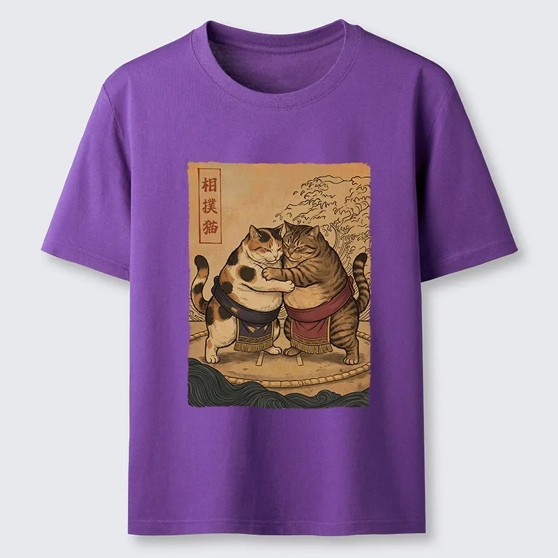 Tokyo-Tiger Sumo Cats Ready To Fight Classic T-Shirt
