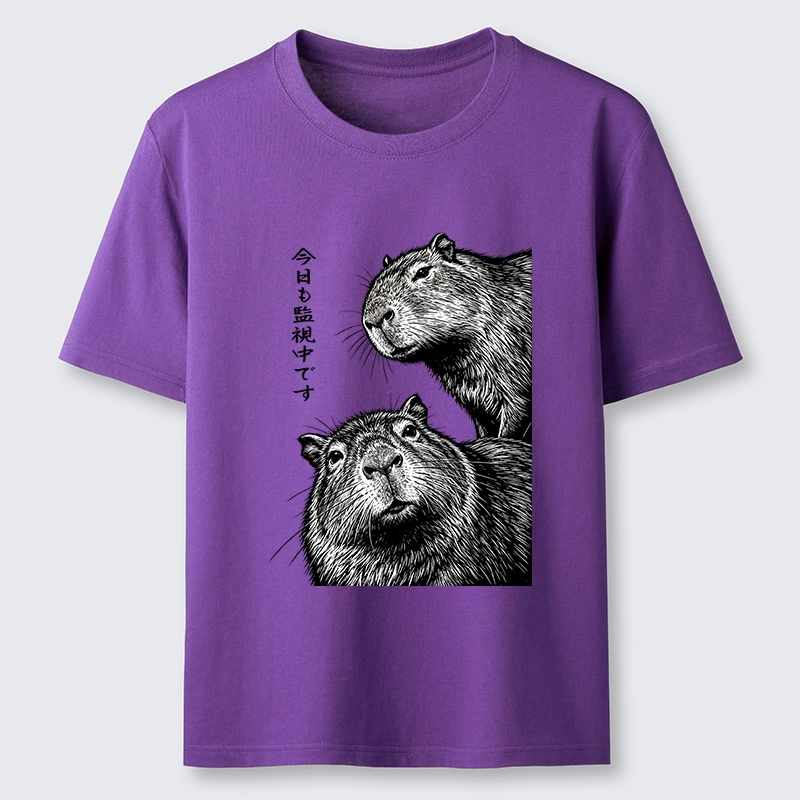 Tokyo-Tiger Capybara Surveillance Squad Classic T-Shirt