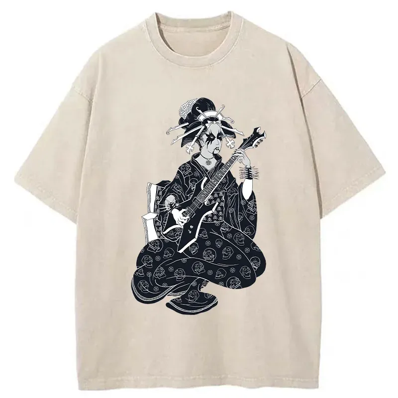Tokyo-Tiger Heavy Metal Geisha Washed T-Shirt