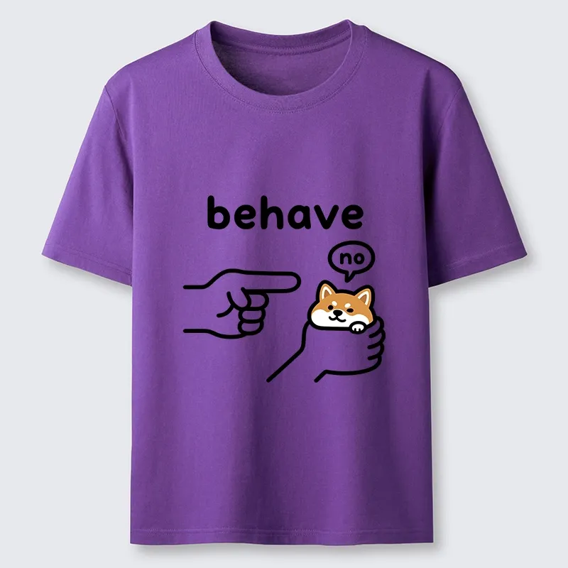 Tokyo-Tiger Funny Shiba Refusing To Behave Classic T-Shirt