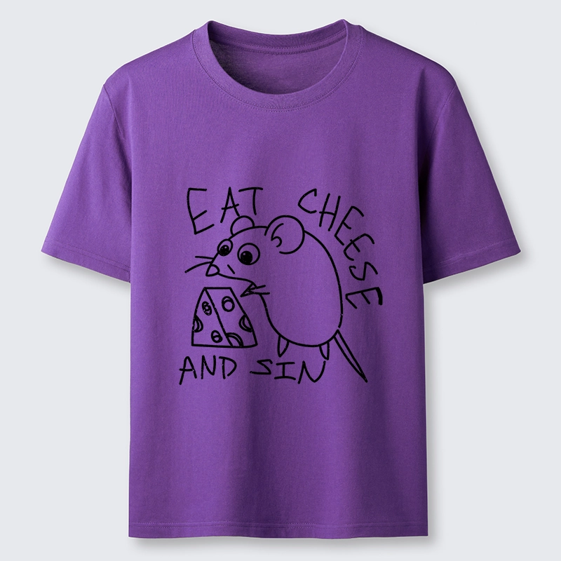 Tokyo-Tiger Cheese Obsessed Mouse Funny Art Classic T-Shirt