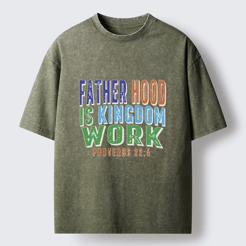 Tokyo-Tiger Dad Life Proverbs Quote Washed T-Shirt Sale