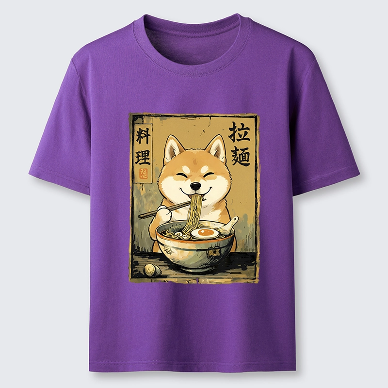 Tokyo-Tiger Happy Shiba Eating Ramen Classic T-Shirt