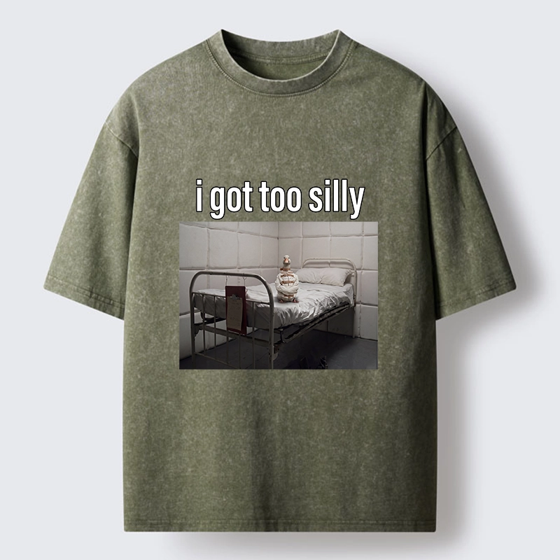 Tokyo-Tiger Duck In A Padded Room Meme Washed T-Shirt