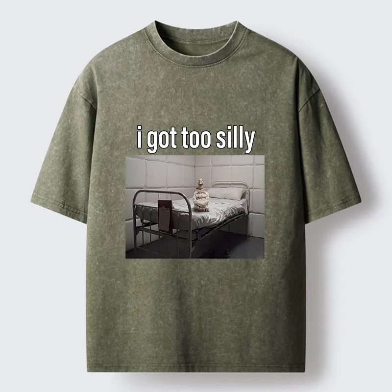 Tokyo-Tiger Duck In A Padded Room Meme Washed T-Shirt