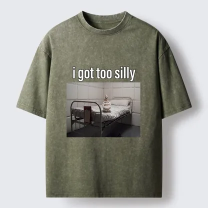 Tokyo-Tiger Duck In A Padded Room Meme Washed T-Shirt