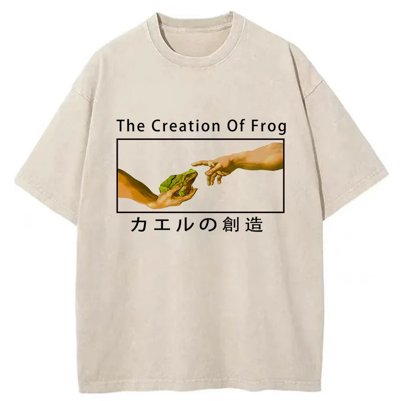 Tokyo-Tiger Creation Of Frog Washed T-Shirt