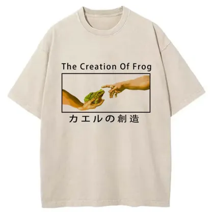 Tokyo-Tiger Creation Of Frog Washed T-Shirt