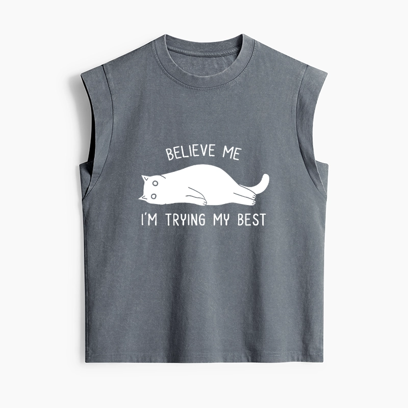 Tokyo-Tiger When Life Is Hard Nap First Women's Washed Tank Tops