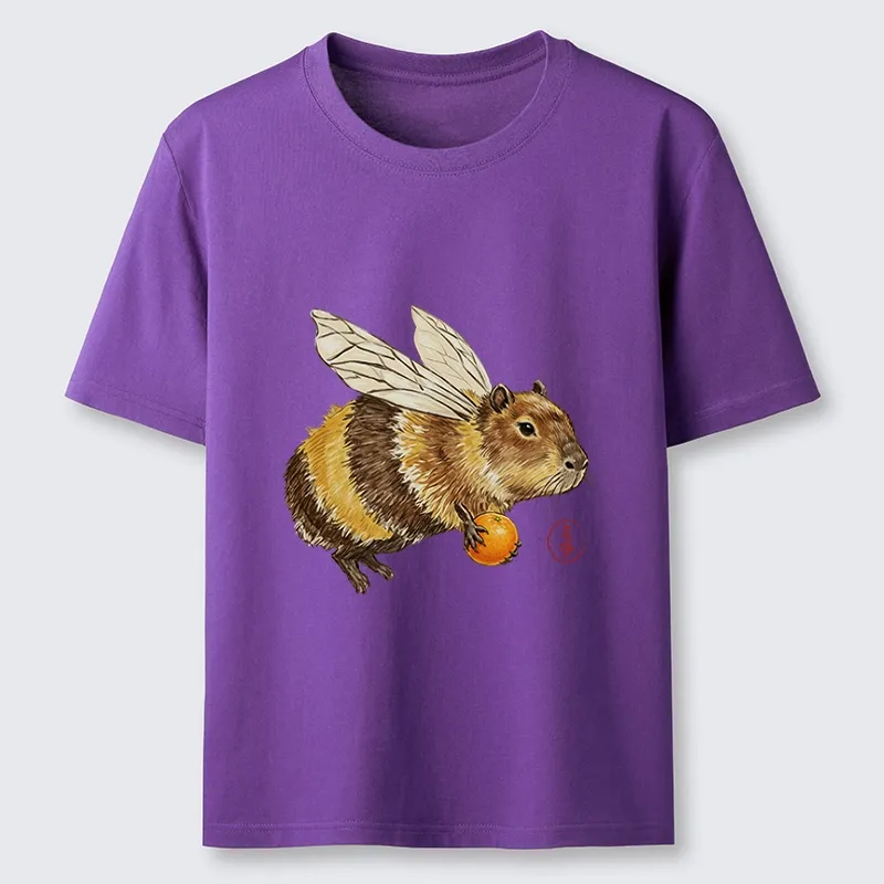 Tokyo-Tiger Funny Capybara Bee Meme Art Classic T-Shirt