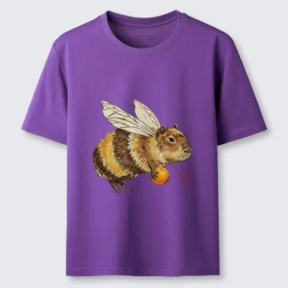 Tokyo-Tiger Funny Capybara Bee Meme Art Classic T-Shirt
