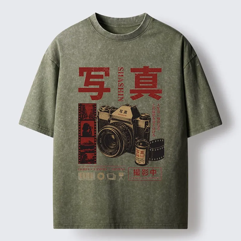 Tokyo-Tiger Capture The Moment With Film Washed T-Shirt