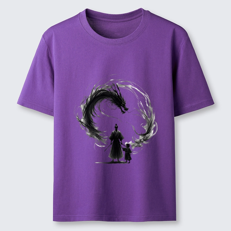 Tokyo-Tiger Samurai And Dragon Fatherhood Classic T-Shirt